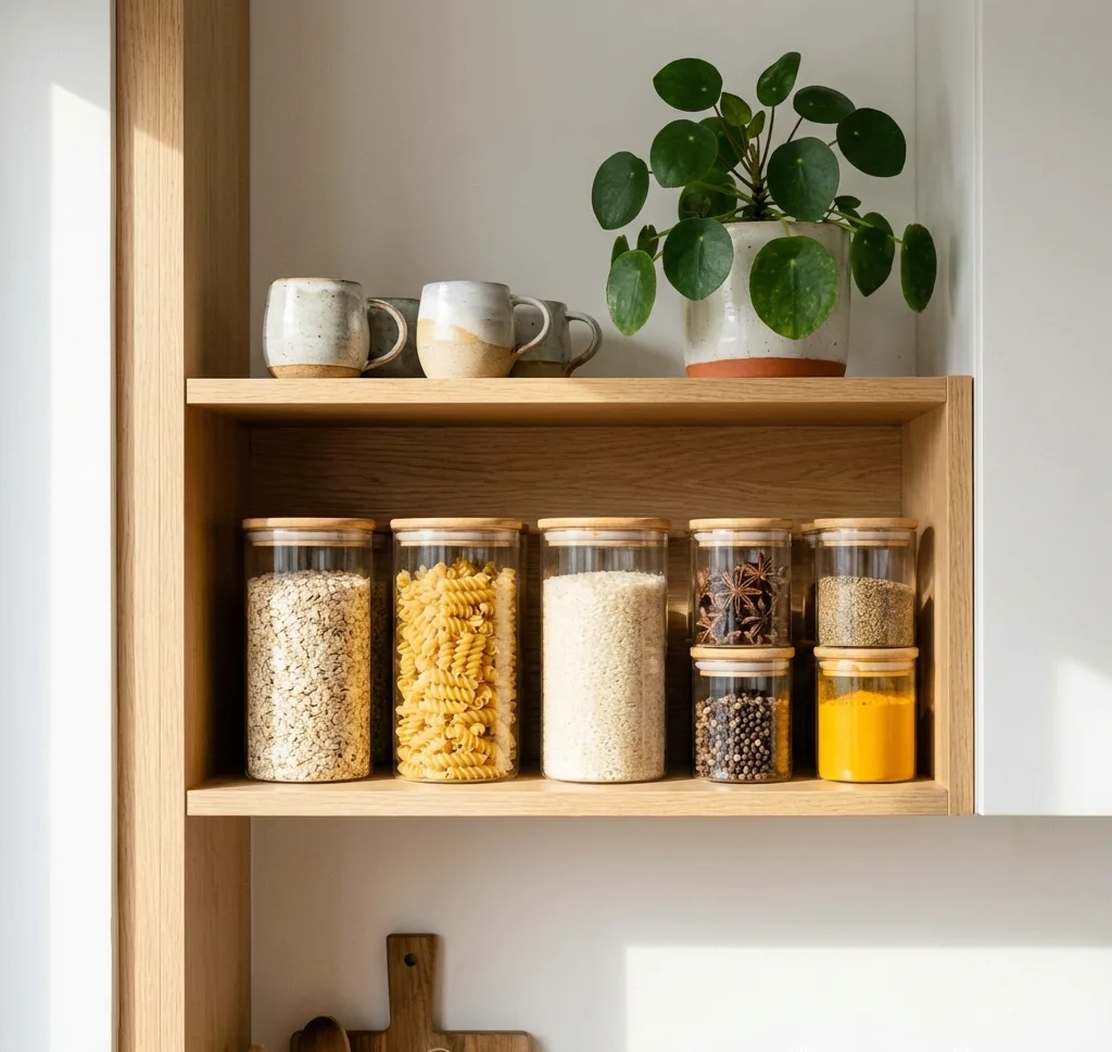 Ribelli Vorratsdosen Glas mit Bambusdeckel